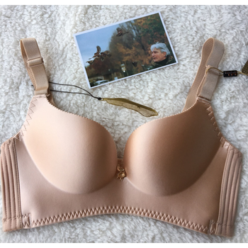 狐狸内衣旗舰店无钢圈聚拢狐狸文胸收副乳套装火狐狸官方店 红色 70a