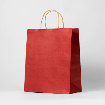 袋包装袋生日礼物纸质包装袋小礼品包装袋婚礼手提袋 暗红色(10只装)