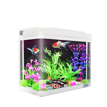 佳宝鱼缸水族箱玻璃创意中型小型生态金鱼缸办公室鱼缸60cm单缸无地柜白色单缸 造景 图片价格品牌报价 京东