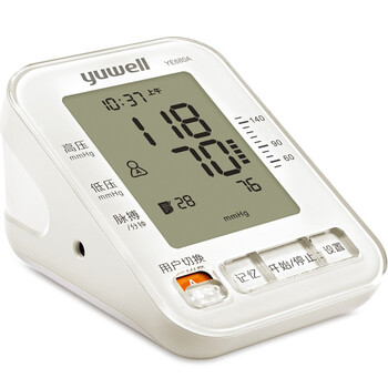 
                                        鱼跃（YUWELL）电子血压计 家用智能上臂式 YE680A自动智能血压测量仪 双人检测                