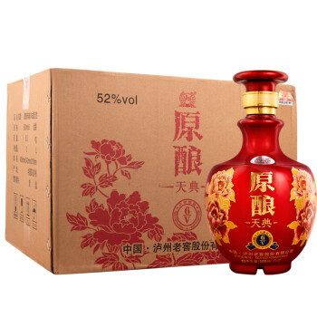 泸州老窖 白酒 原酿天典6V 52度 500ml*6瓶 整箱装