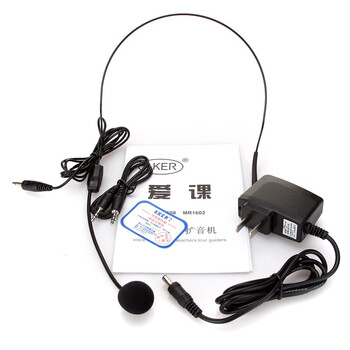 
                                        爱课(AKER)MR1602音响便携腰挂锂电喊话器教学导游小蜜蜂扩音器(黑色)                