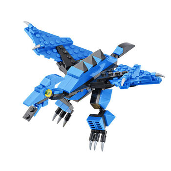 星钻积木 积变战士 变形恐龙拼装积木 男孩玩具礼物 翼龙 81610