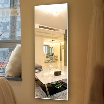 yishare试衣镜镜子简约穿衣镜无框 穿衣镜壁挂全身镜z6001定制斜边