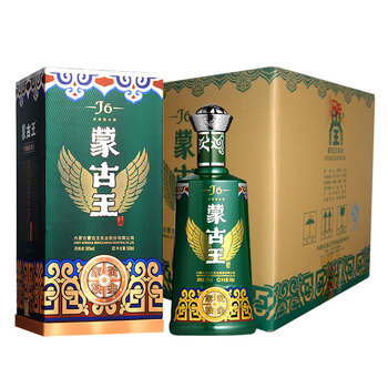 蒙古王黄金家族系列浓香型白酒 黄金家族39度j6整箱