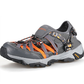 美国悍途夏款户外沙滩鞋鞋 情侣透气防滑凉鞋 耐磨涉水溯溪鞋 深灰/橘