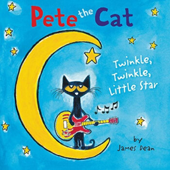 一闪一闪小星星 英文原版 Pete the Cat 皮特猫 纸板书 