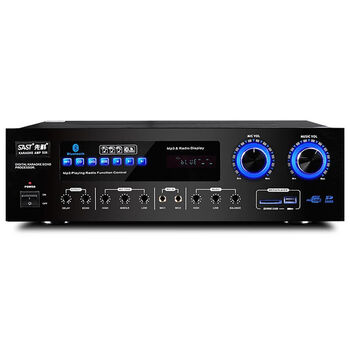 先科(sast)d20蓝牙家庭功放机ktv卡包功放机 家用大功率功放机 黑色