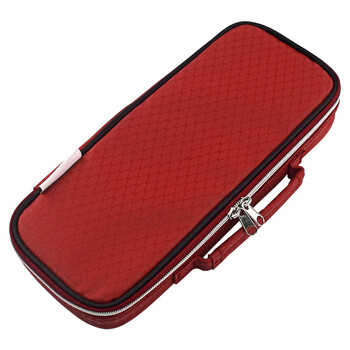 帆布大容量笔袋 带笔插笔盒 多功能学生收纳文具男铅笔盒 限定版 红色