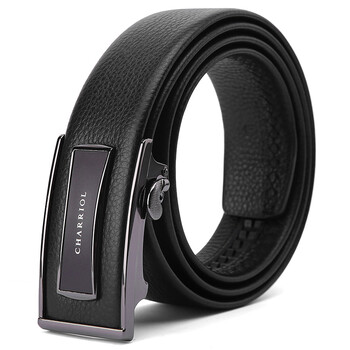 夏利豪 charriol男士皮带商务时尚头层牛皮自动扣腰带 cf44171-01