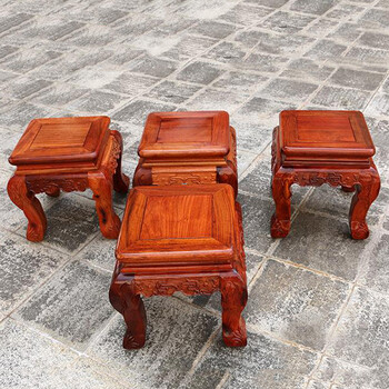 临宝得乐 花梨木小方凳 儿童吃饭小板凳 换鞋凳洗脚凳凳子 红木仿古