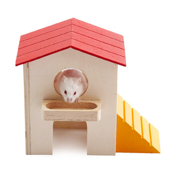 卡诺carno仓鼠双层实木小屋小窝房子玩具用品