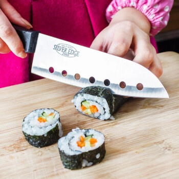 
                                        日本ECHO 寿司刀 寿司料理必备工具 多功能七孔刀 日式专用料理刀0336-236                