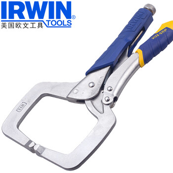 IRWIN 美国欧文 C型带脚大力钳 多功能省力钳 D型大力钳 快速释放大力钳 C型11R 11寸 275mm  快速释放-升级版