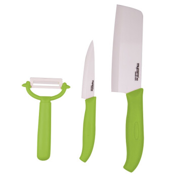 
                    
                                        美瓷（MYCERA）陶瓷刀具四件套装 厨具套装全套 大菜刀 水果刀 刮刨（随机）TE01                