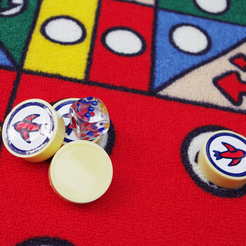 享家休闲地毯 飞行棋100*130㎝ 儿童游戏地毯 儿童毯 