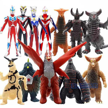 怪兽软胶玩具哥莫拉 艾雷王 雷德王 贝蒙斯坦