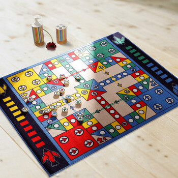 享家休闲地毯 飞行棋100*130㎝ 儿童游戏地毯 儿童毯 