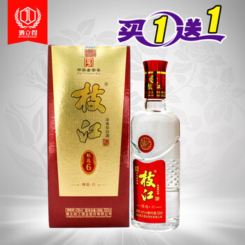 百年枝江 精选六 500ml 42度浓香型特价白酒 买