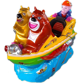 智扣儿童摇摇车投币车摇摆机电动游乐场超市室内室外商用 熊出没出海