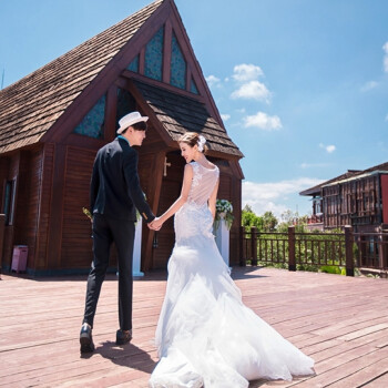 三亚婚纱摄影韩式时尚结婚照海景旅拍婚纱照三亚菲映像 图片价格品牌