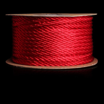 手链绳项链线diy手工编织吊坠挂绳线菠萝绳 红色线径约3mm)一轴约23米