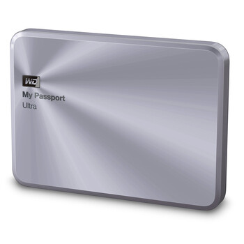 
                                        西部数据（WD）My Passport Ultra 金属版USB3.0 1TB 超便携移动硬盘 （银色）WDBTYH0010BSL                