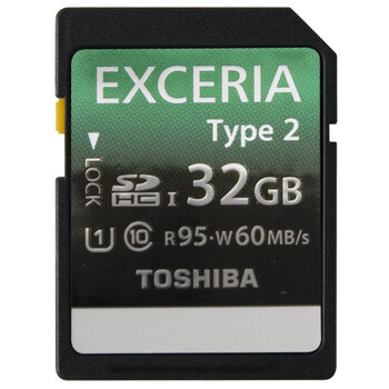 东芝（TOSHIBA）EXCERIA 极至瞬速 U3  SDHC-32G 读95M写60M 支持4K高清