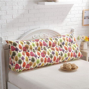 曼田三角床头靠垫大靠垫沙发靠帆布靠枕双人床头软包床上大靠枕床靠背