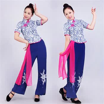 精美印花秧歌服 古典舞演出服装 m【图片 价格 品牌 报价】-京东