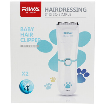 雷瓦（RIWA）X2 婴儿儿童水洗锂电电推子剃发器宝宝理发器（蓝色）