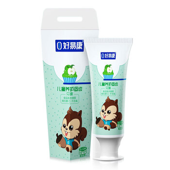 好易康儿童牙膏6-12岁木糖醇防蛀健齿护龈 苹果味60g