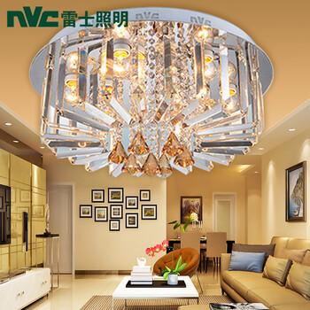 
                                        雷士照明LED吸顶灯客厅灯现代简约水晶灯 书房灯具 儿童房灯具 EVX9026 小号 配6个LED白光光源                
