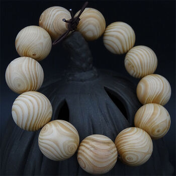 润悦豪 对眼鬼脸象牙木手串 0mm佛珠男女款木饰品