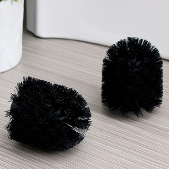 欧润哲 马桶刷刷头清洁刷替换刷头 马桶刷配件 2只装 黑色