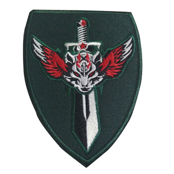 战狼 魔术贴 刺绣国旗i fight for china迷彩服布标 战狼绿色刺绣臂章