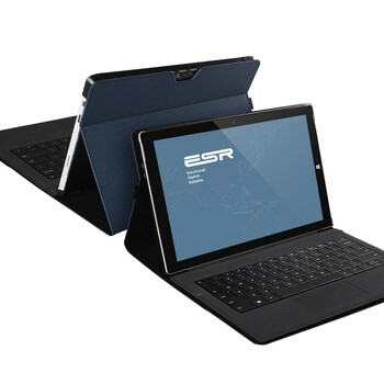 
                                        亿色（ESR）睿致系列 Surface Pro 3保护套/支架皮套 Pro3包/套 适用于微软Surface Pro3 12英寸 深邃蓝                