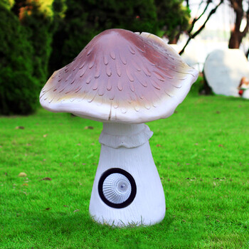 金福喜 庭院装饰品仿真蘑菇太阳能雕塑公园别墅创意植物工艺品摆件