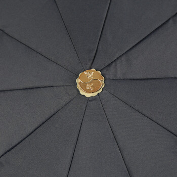 
                                        天堂伞 加大双层防风雨伞加固双人钢骨折叠商务晴雨伞广告伞 可印刷印字文字logo 黑色                