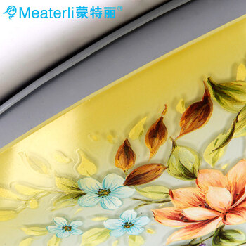 蒙特丽 卧室阳台过道灯吸顶灯MB66 欧式田园风灯具(B) 彩蝶(30cm) 自带LED贴片光源版