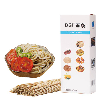 dgi 低gi低脂食品杂粮粗粮挂面面条 苦荞麦 荞麦面 dgi面条(450g)