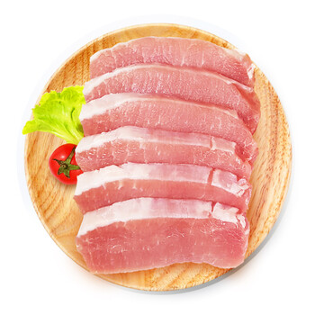 【冷鲜肉】合佳无骨猪扒片300g 草饲猪新鲜生猪肉 烧烤食材