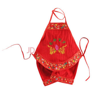 春夏季儿童肚兜男女宝宝新生儿兜兜套装0-1-2岁 红色 66cm