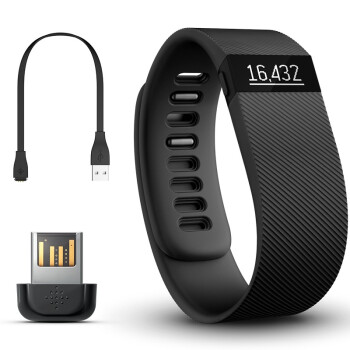 
                                        Fitbit Charge 智能手环  自动睡眠记录 来电显示 运动蓝牙手表计步器 典雅黑 S                