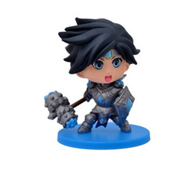 4代6款q版盒装模型摆件 lolq版手办公仔皮城女警 塔里克 彩盒装