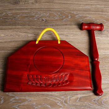 寺院用品打板上课过堂敲打台湾实木打板乐器家用云板花梨木打板手持