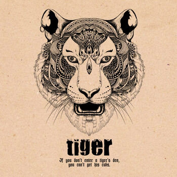 创意客厅动物墙贴纸店铺公司办公室装饰品个性老虎头自粘墙纸贴画