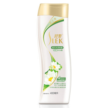 舒蕾(slek)洗发水莲花水润轻盈去屑400ml(男女通用 洗发露 止痒 清爽