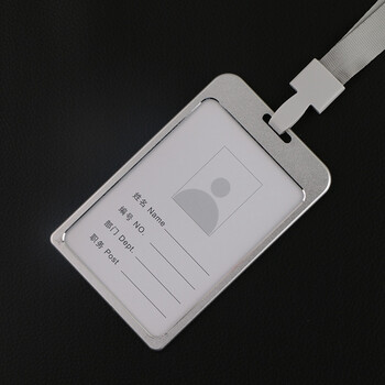 智牌金属铝合金工作牌胸卡职位胸牌工作证卡套铝合金证件员工牌卡套