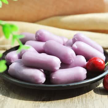 小伙子 芝士年糕可拉丝奶酪夹心 部队火锅食材套餐 紫薯500g